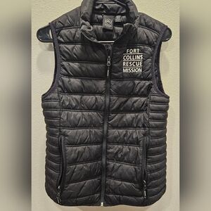 Fort Collins Rescue Mission Quilted Black Puffer Vest